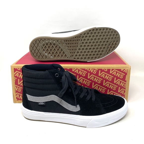 VANS BMX SK8-HI Black Gray Men’s High Top Suede Canvas Sneakers Size VN0A5JIQ9BG - Picture 4 of 10